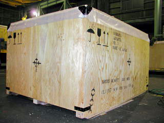 輸出用大型木箱梱包